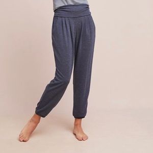 Anthropologie Pleated Front French Terry Pants